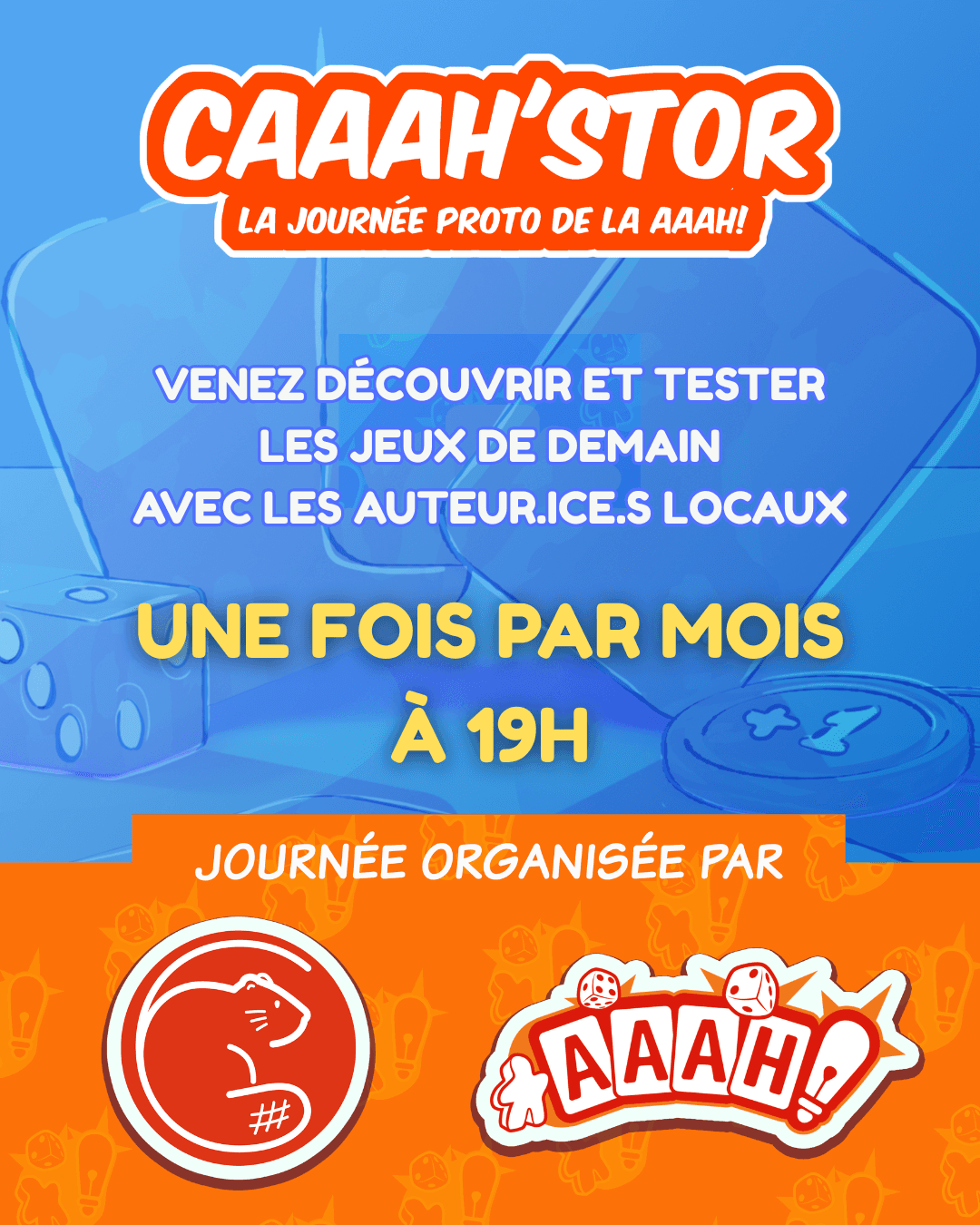 Logo de la soirée bar à jeux Les Castors